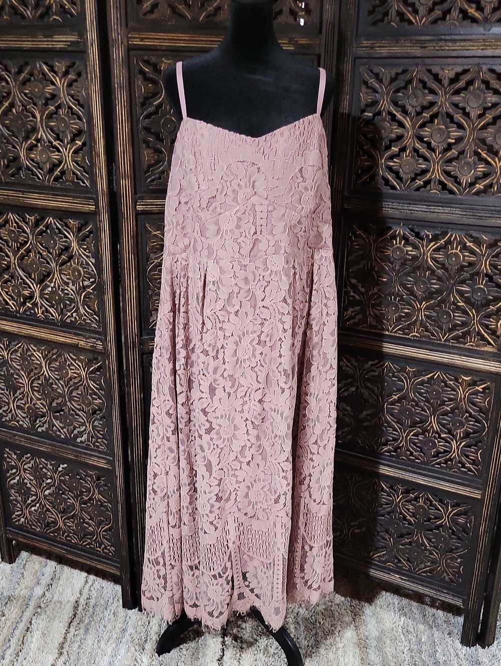 City Chic Dusty Rose Lace Dress